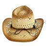 Western Straw Hat Handwoven Breathable Sun Hat Beach British Hat Elegant Wide Brimmed Straw Hat Panama Hat