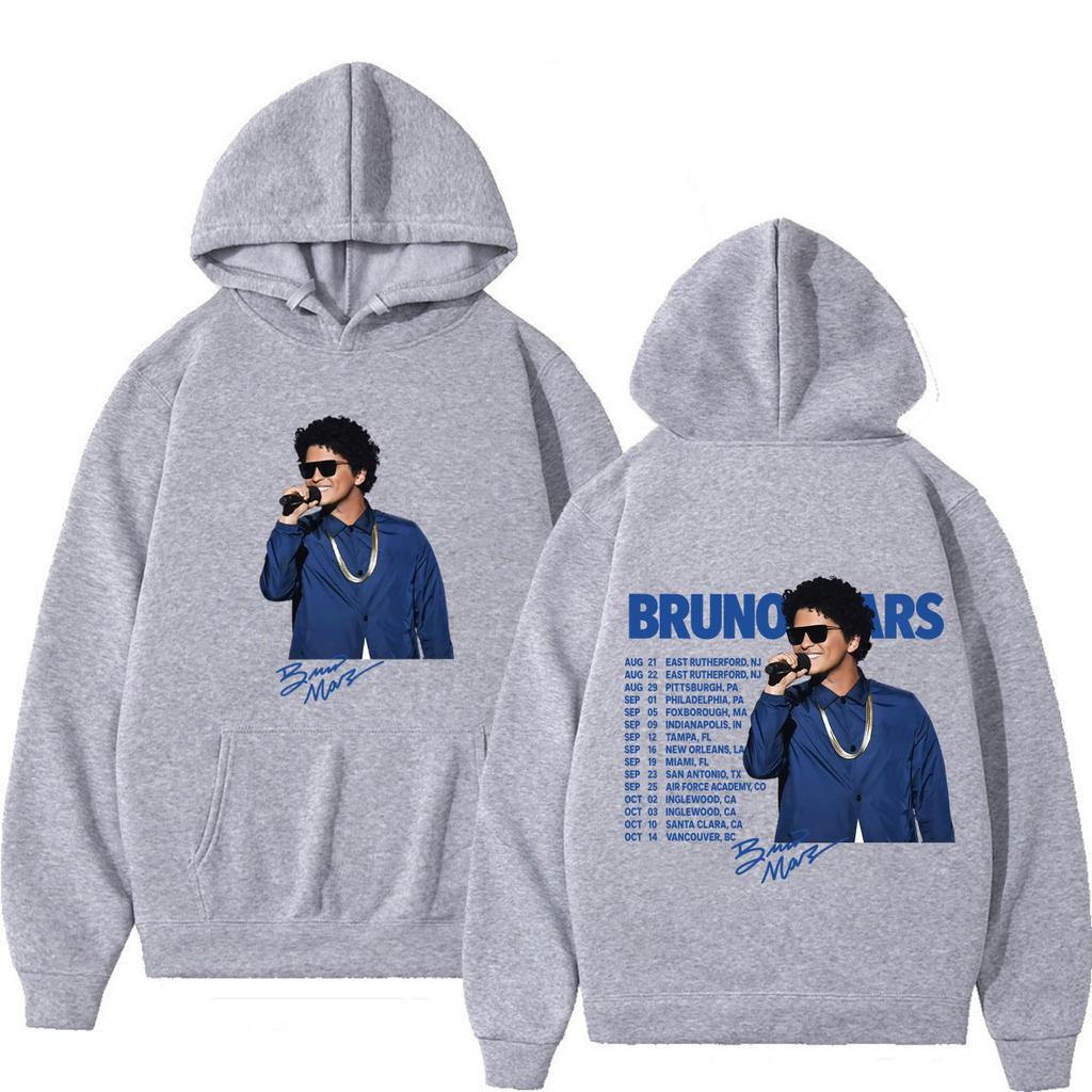 Bruno Mars The Romantic Tour 2026 Print Hoodie Man Woman Fashion Sweatshirts Long Sleeves Loose Casual Hip-hop Punk Pullover