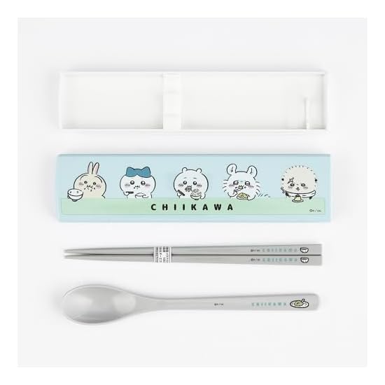 OSK Chiikawa Slide-Type Cutlery Set 48×191×H18mm Plastic CT-27