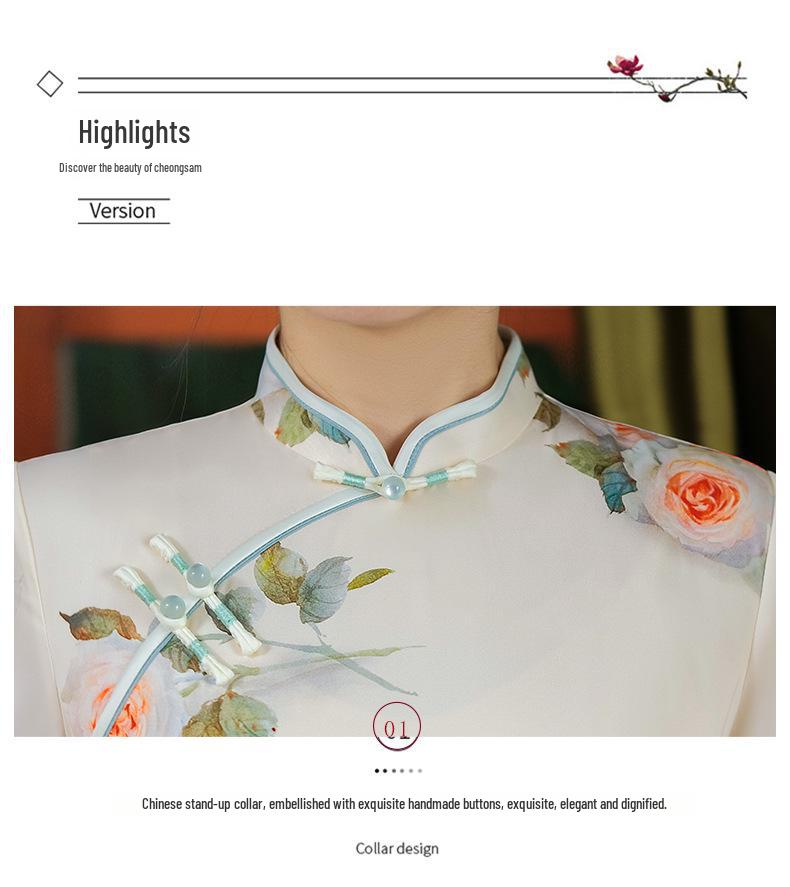Modern 2024 Summer Cheongsam: Young, Stylish, and Casual National Dress