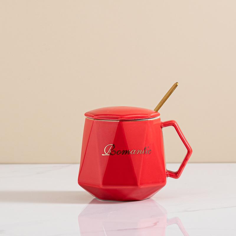 Simple fashion ceramic cup creative mug coffee cup couple cup gifts business souvenir