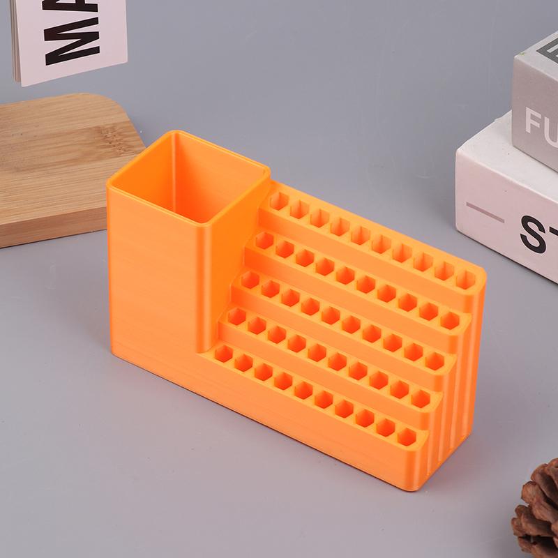 1Pc Drill Holder 20/50 Holes Bit Organiser Screwdriver Head Storage Toolbox Hole Board Screwdriver Stand Hex Shank Organiser