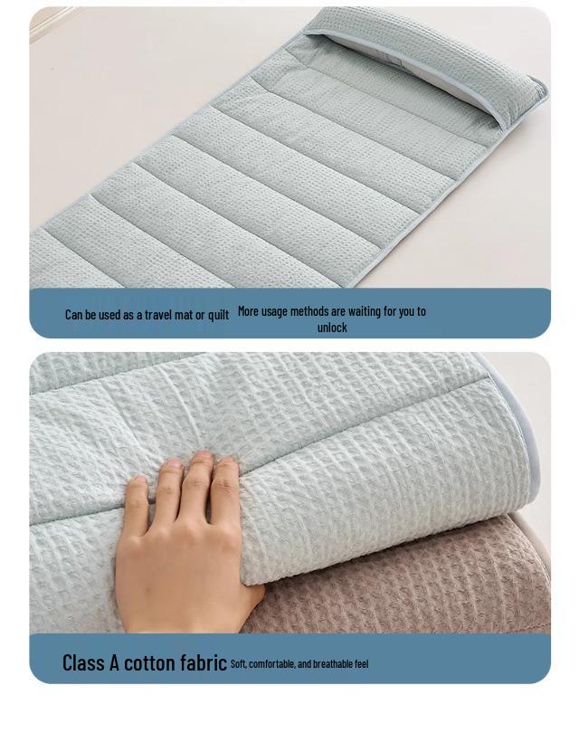 Class A Cotton Neck Protection Adjustable Travel Pillow & Dirt-Proof Sleeping Mat