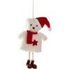 Christmas Plush Bear Ornament Desk Decoration Cute Doll Hanging Pendant Holiday Scene Christmas Gifts Xmas Home Decoration
