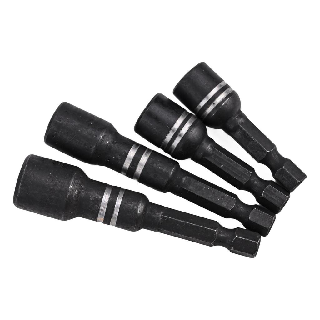 4Pcs Magnetic Socket Nut Driver Drill Bit Set Hexagonal Handle Tool Accessories Hexagonal Socket Hand Tools