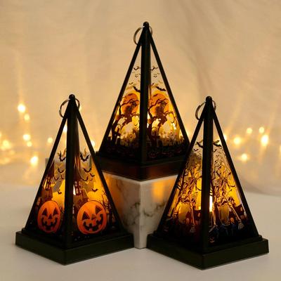 1 Stück Halloween-LED-Licht Tote Nachtlampe Kürbis Hexe Schädel Licht Ornament für Zuhause Urlaub Festival Party Dekoration MYY