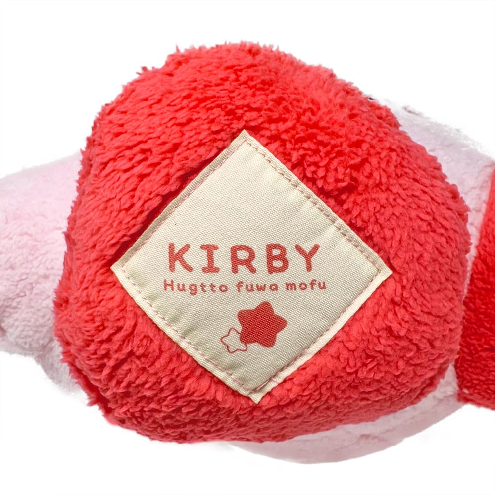 Kirby of the Stars Hugging Fluffy Big Plush Toy, Approx. 28cm, Includes Toy Diamond