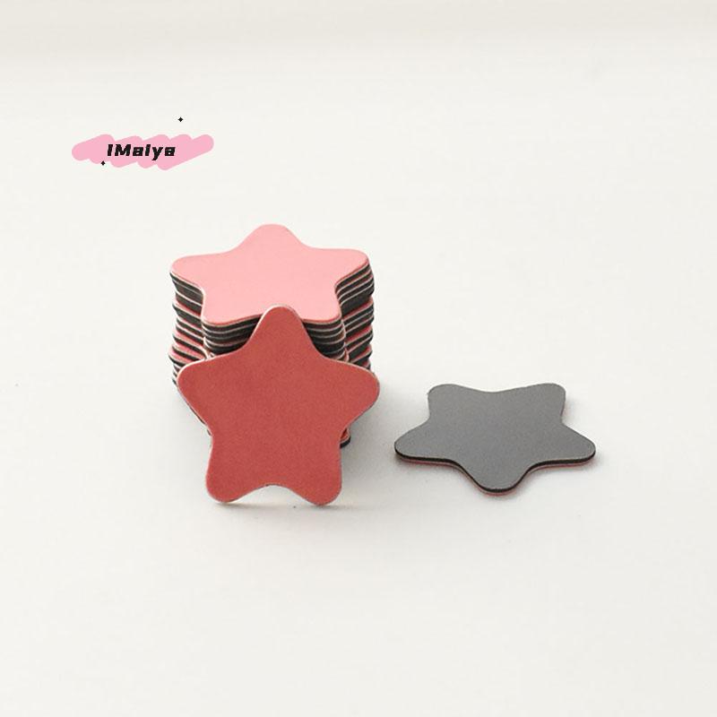 M-20pcs Star Shape Fridge Magnet Mix Colors Message Board Magnetic Refrigerator Sticker Home Kitchen Decoration Accessories