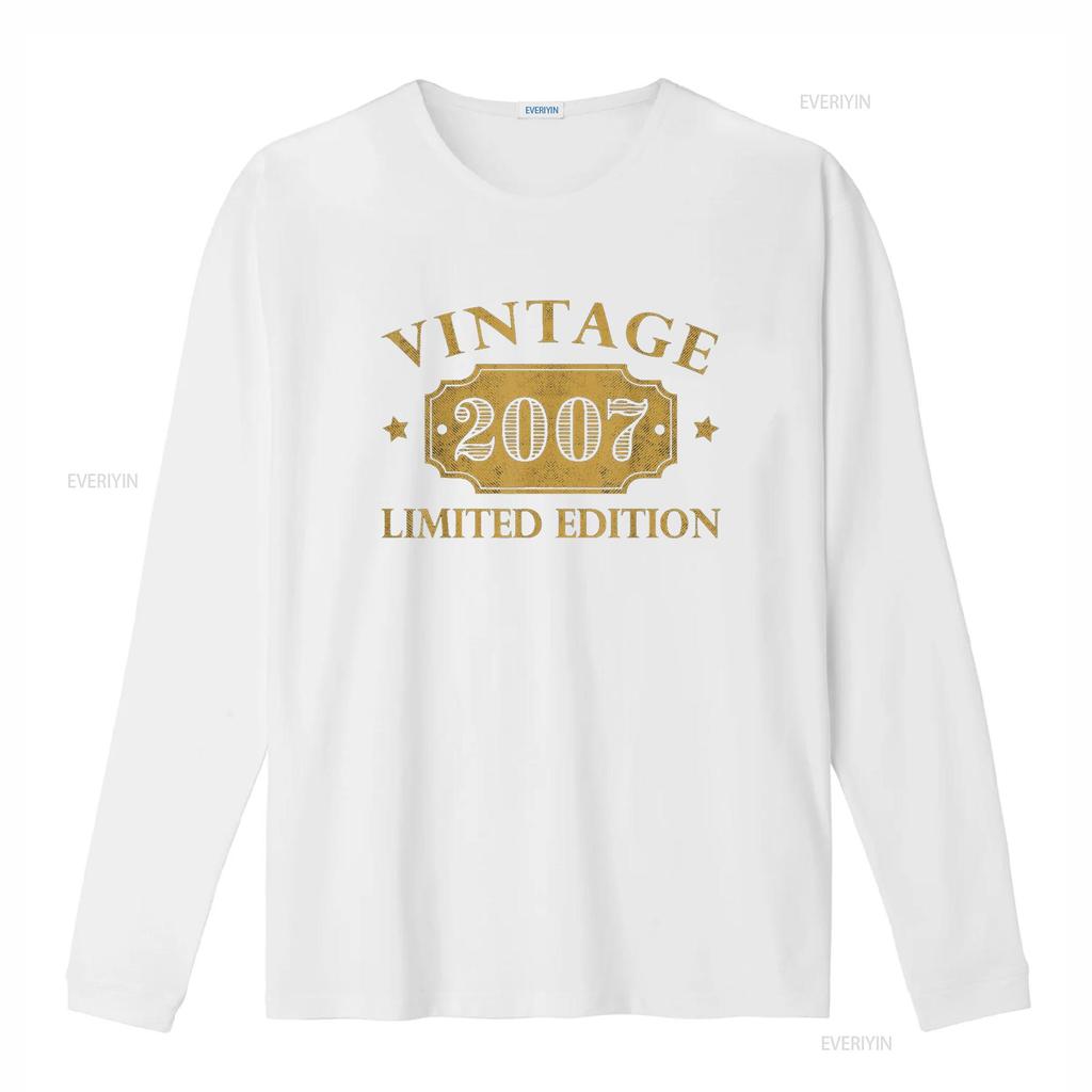 Vintage 2007 17 Year Old 17th Birthday for Girls Boys T Shirt vintage Washed Versatile designer clothes Stylish