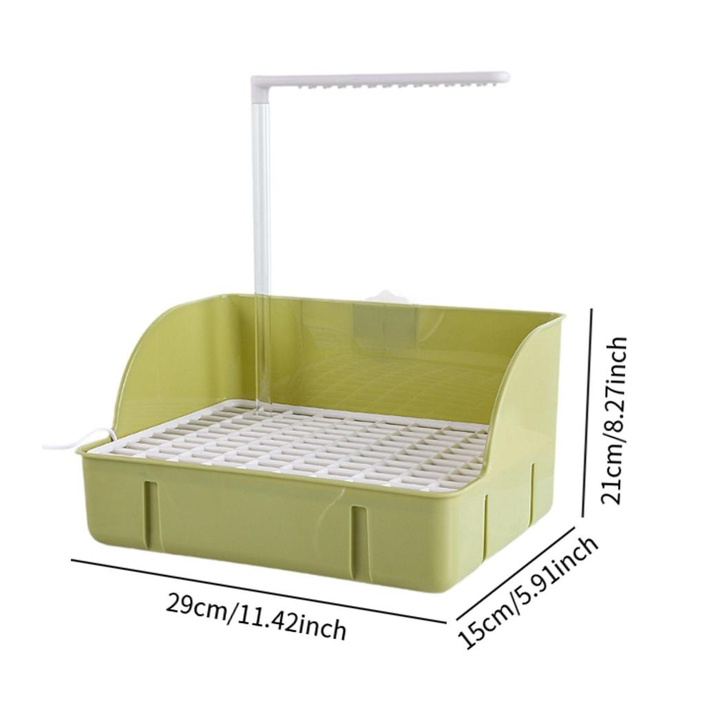 Parrot Bath Shower Parrot Bird Bathtub Toy with Running Water Cage Accessories for Ferret Lovebird African Grey Goldfinch