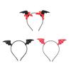 Cartoon Bat Wing Headbands Bat Hair Hoop for Halloween Party Wear Hairband Cosplay Theme Creative Party Costume
