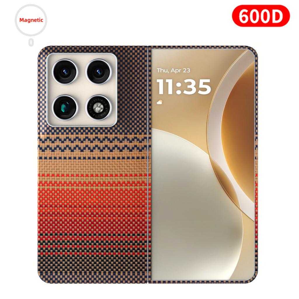 Pro pouzdro Motorola Razr Fold Carbon 600D 1500D Kevlar Aramidová vláknitá tkanina Tenký tvrdý kryt Magnetický Černý Štíhlý Lehký Červený Prémiový