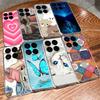 Case For Xiaomi17T 17Ultra Beautiful Flower Astronaut Anti-Fingerprint Transparent Shell For Xiaomi 17T 17 Ultra Coque Funda