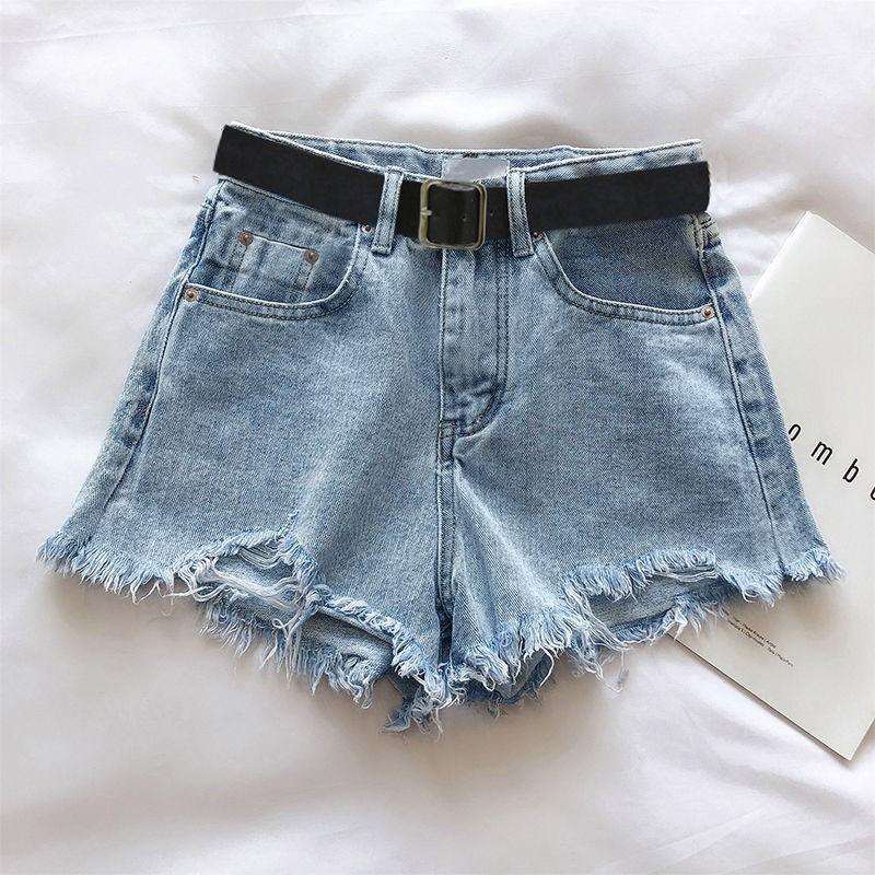 Streetwear Stylish Sexy Shorts Girls Vintage Ripped Jeans Shorts Women High Waist Denim Shorts Female Summer Chic Casual