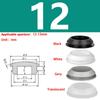 Snap-on Silicone Rubber Plug 3/3.5/4/4.5/5/6/6.5/7-14mm Soft Seal Hole Plugs Blanking End Cap T Type Hole Plug Cover Four Colors
