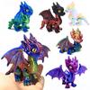 Smok Drukowany 3D, Smoki Fidget Zabawki Figurki, Zwierzęta Ruchome Modele Ozdoby na Biurko Model Symulacyjny Figurki Prezenty