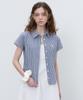 Nounbeleo Gingham Check Half Shirt [Knss07Sh01]_Navy