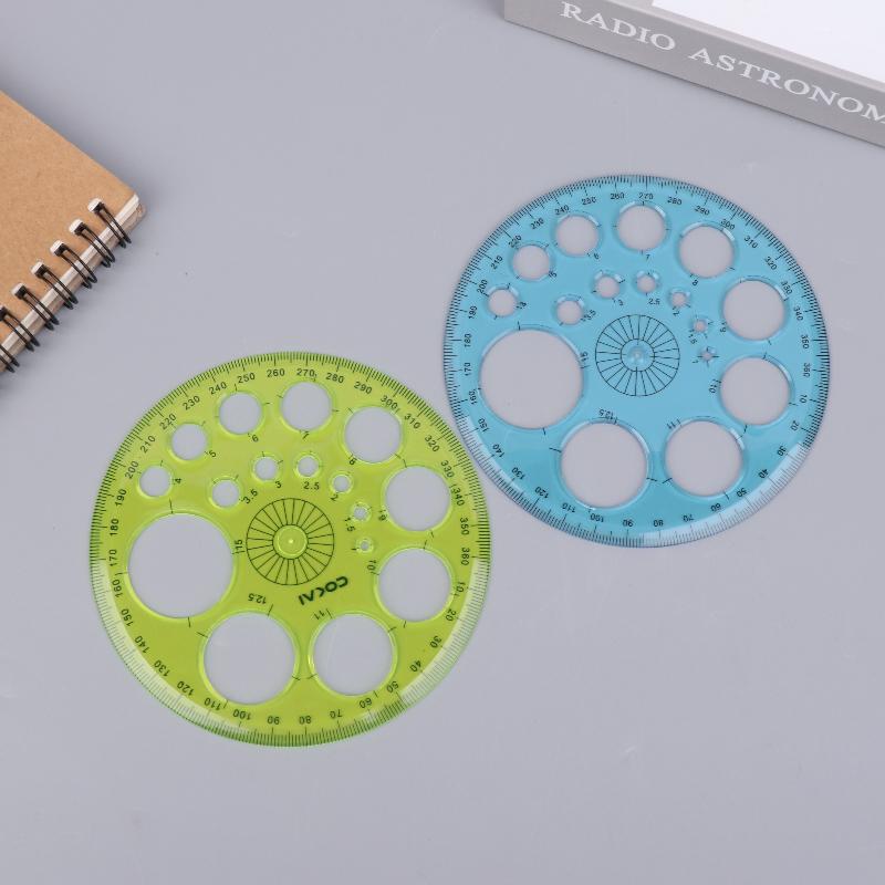 1/2/3 Stück Kreise Zeichnen Form Geometrische Zeichenschablonen Werkzeuge Multifunktionale Geometrische Schablone Kunststoff Messlineal