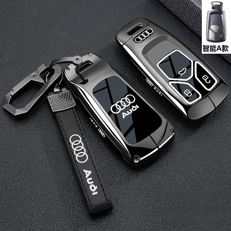 New For T A6 A7 A8 E-tron Q5 Q7 Q8 C8 D5 Transparent TPU Car Remote Key Case Cover Shell Keyless Holder Fob Keychain Accessories