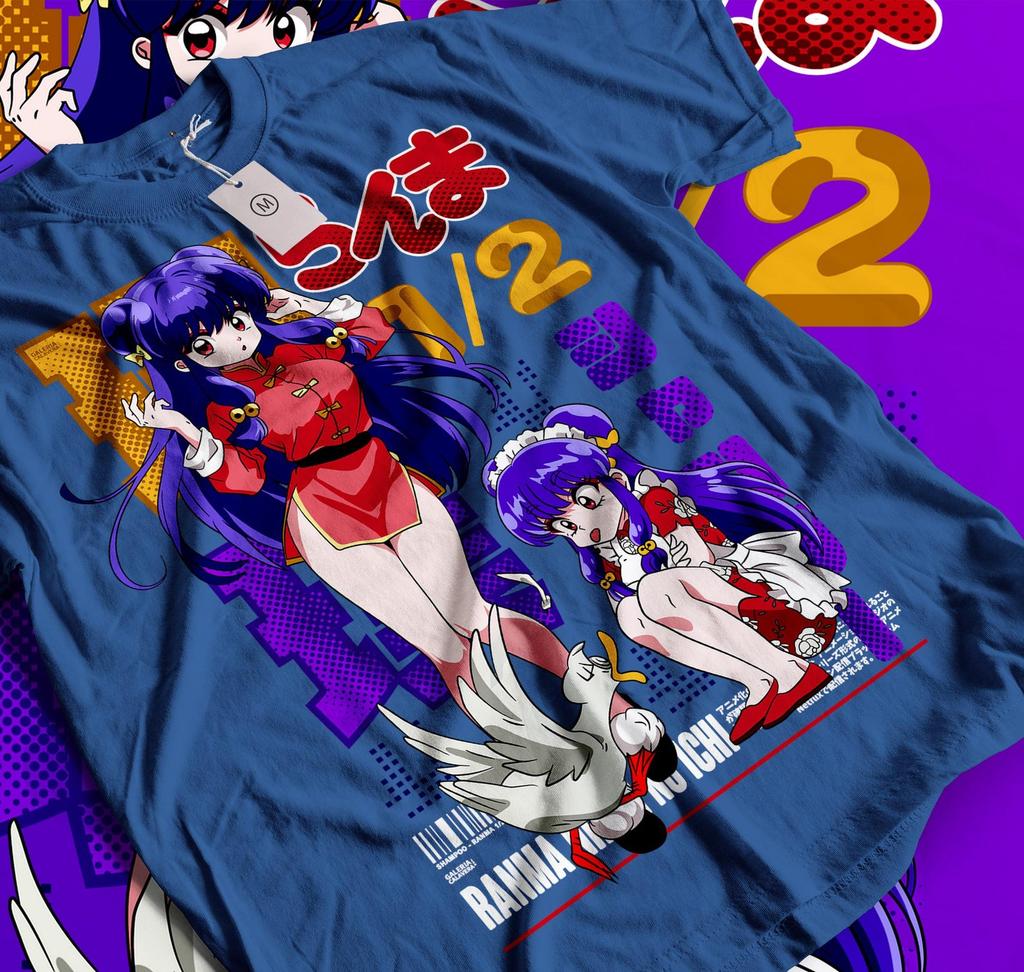 Unisex Ranma Saotome Anime T-Shirt, Genma Panda Manga Shirt