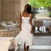 YL25223 Spaghetti Strap Sexy Backless A-line Dress - 2025 European American French Style for Women