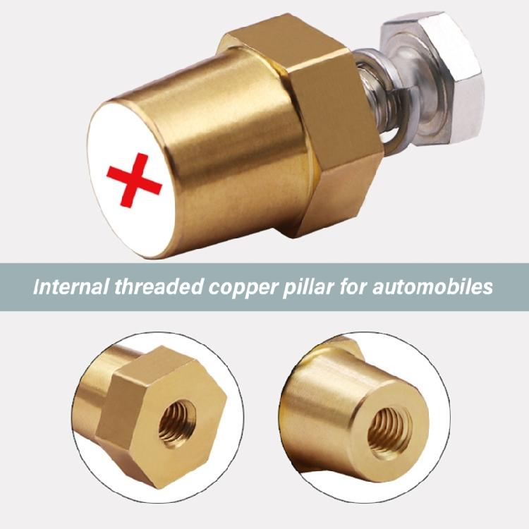Brass Car Battery Terminal Wire Cable Clamp Top Quick Wiring Terminal Positive And Negative Poles Electrical Connector