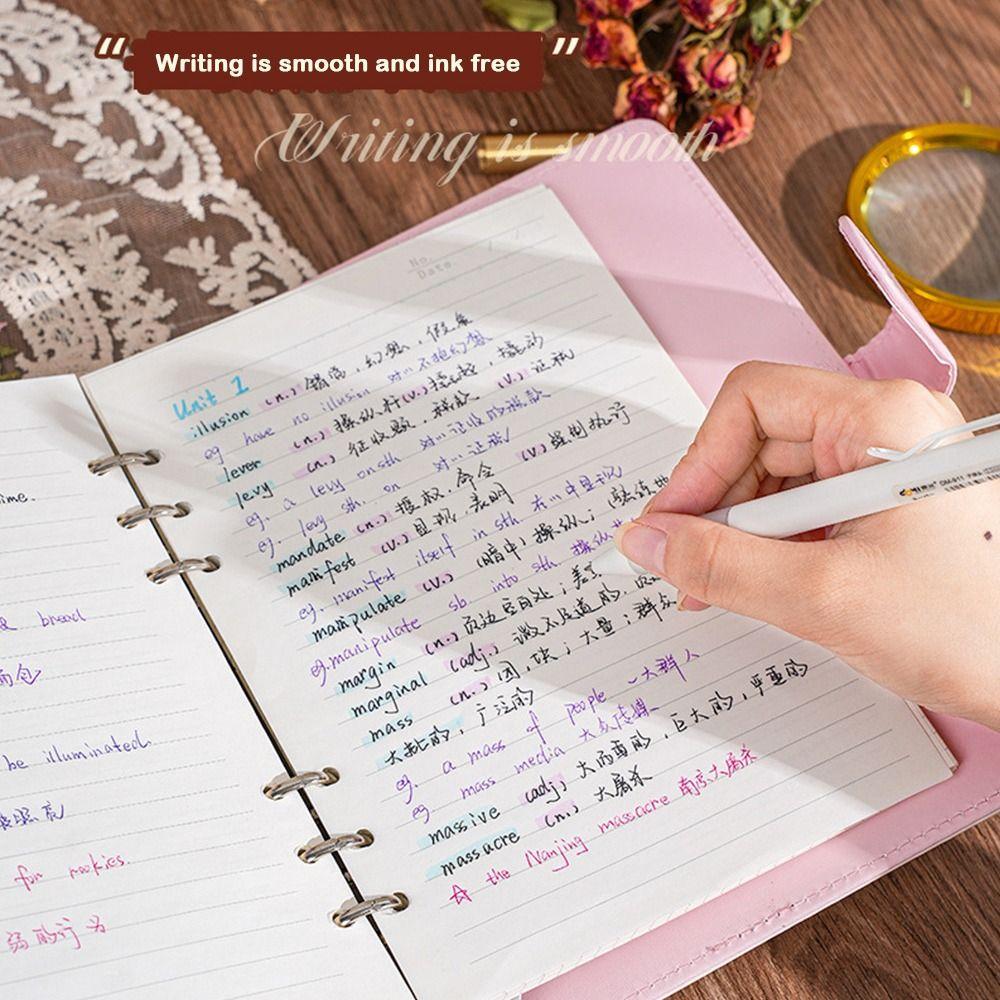 Retro Oil Painting Binder Notebooks A5 Student Notebook Trendy Refillable Notebook  for Student