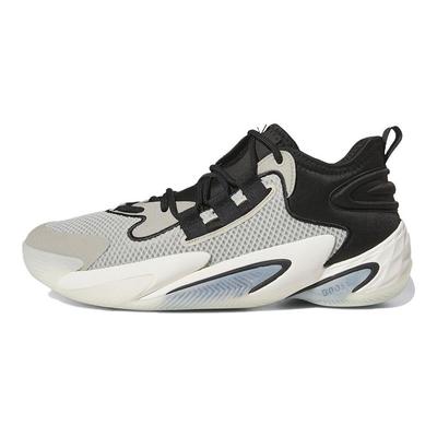BYW Select Fashion Polyvalent Absorption des Chocs Antidérapant Résistant à l'Usure Chaussures de Basket-ball Basses de Soutien Sneakers Unisexe Gris Noir IG4937