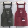 Waterproof Kitch Apron Cartoon Cooking Smock Portable Chef Apron  for Home Kitchen