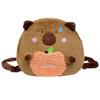 Soft Capyabra Backpack Plush Cartoon Doll Bag Storage Bag Capyabra Plush Bag  Students