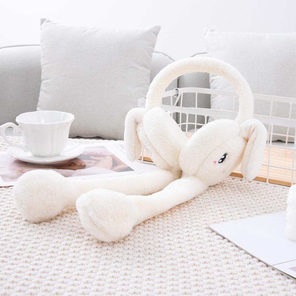 Heart Rabbit WinterWarm Plush Ear Muffs Airbag Plush Ear Muffs Rabbit Ear Covers  Children's Use