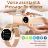 Luxury Smart Watch for Woman Health Monitoring 1.27" Bluetooth Call Custom Dial Women's Bracelet Sports Health Monitor Smartwatch Ladies Gift