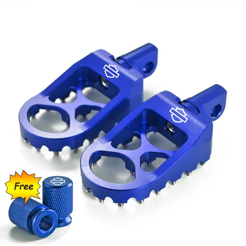 Motocyklové stupačky MX Široké tlusté stupačky Pedály s kolíky řazení pro Harley Sportster XL 883 1200 Dyna Street Bob Bobber