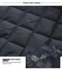 Men's Plus Size Plaid Denim Jacket - Cotton Padded for Autumn/Winter, Cool Biker Style