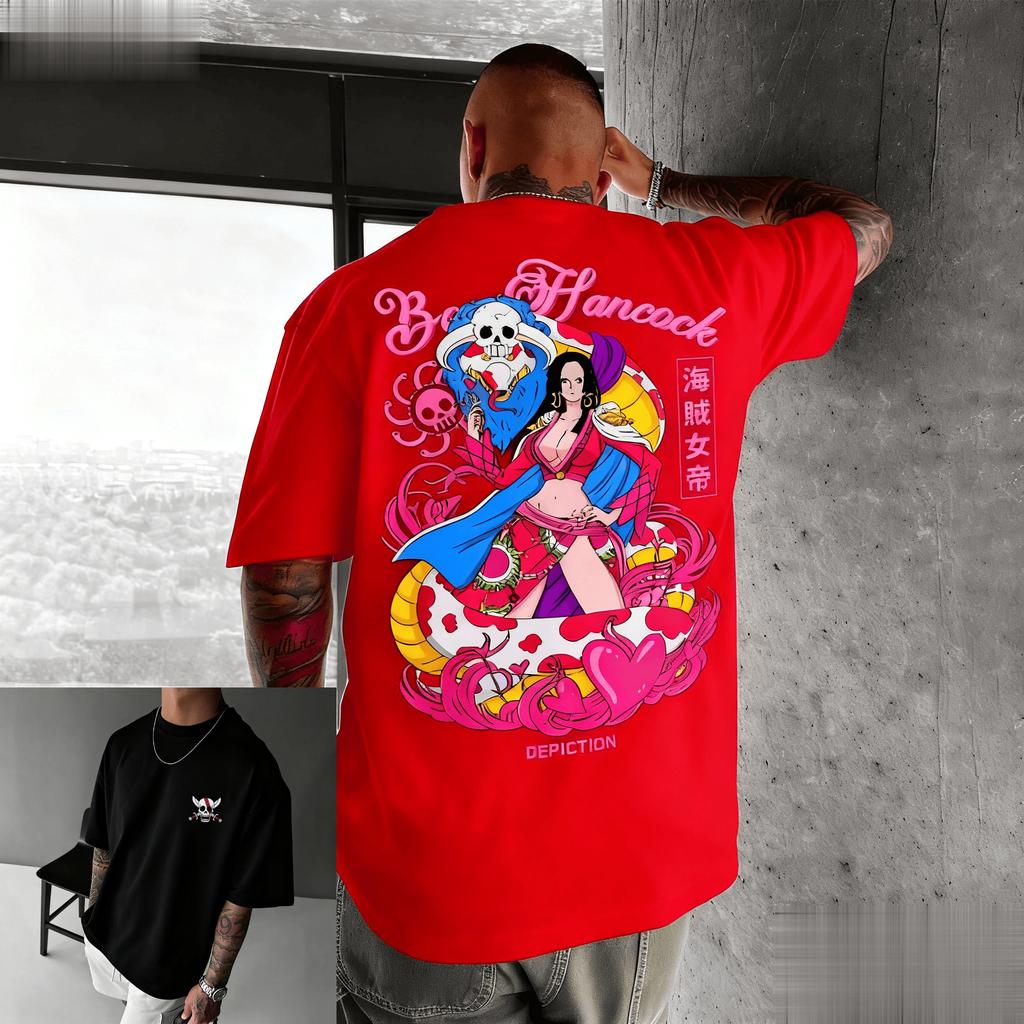 Oversized Vintage Anime One Piece Graphic T Shirt Men Women Short Sleeve Tee Streetwear Casual Top Summer Fashion Y2k Clothes