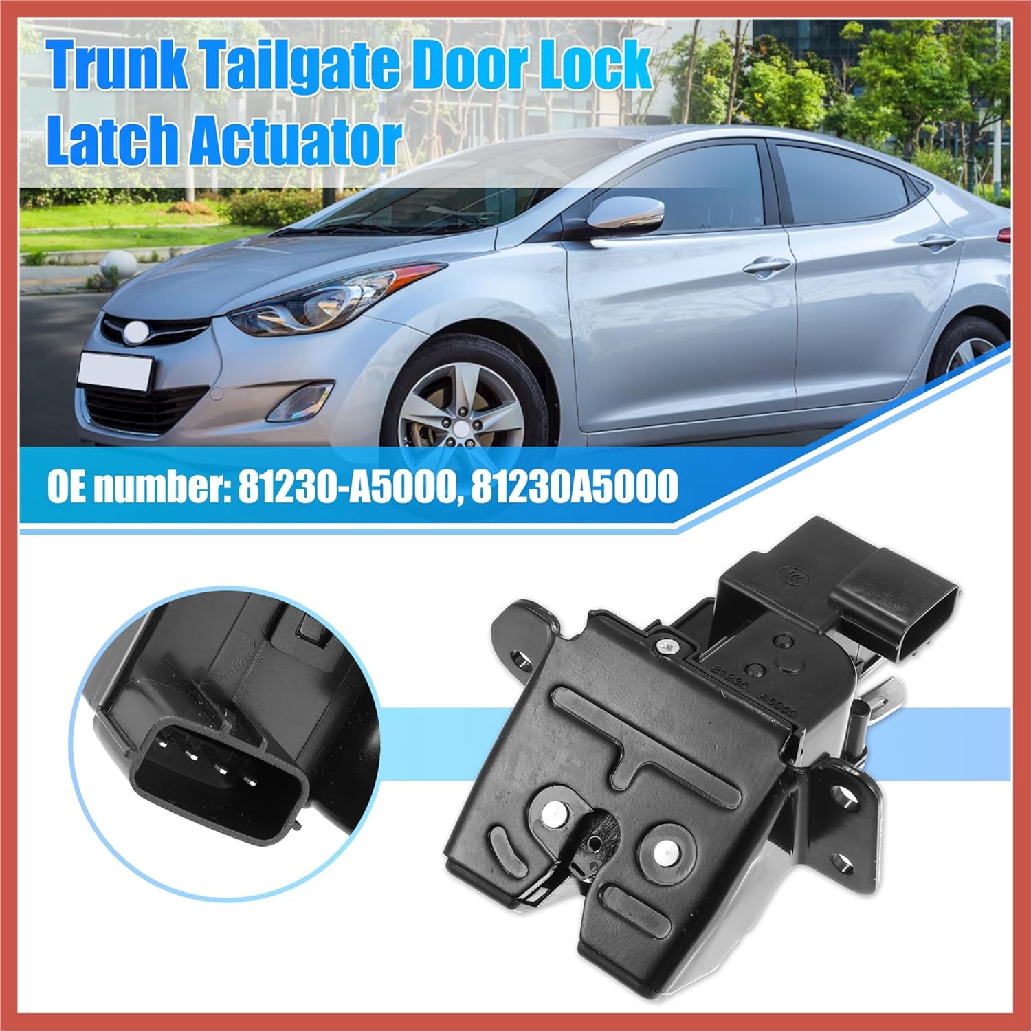 

ACROPIX Привод замка защелки заднего багажника для Hyundai Elantra GT 13-17 81230-A5000 Мотор привода замка защелки задней двери багажника Задний багажник
