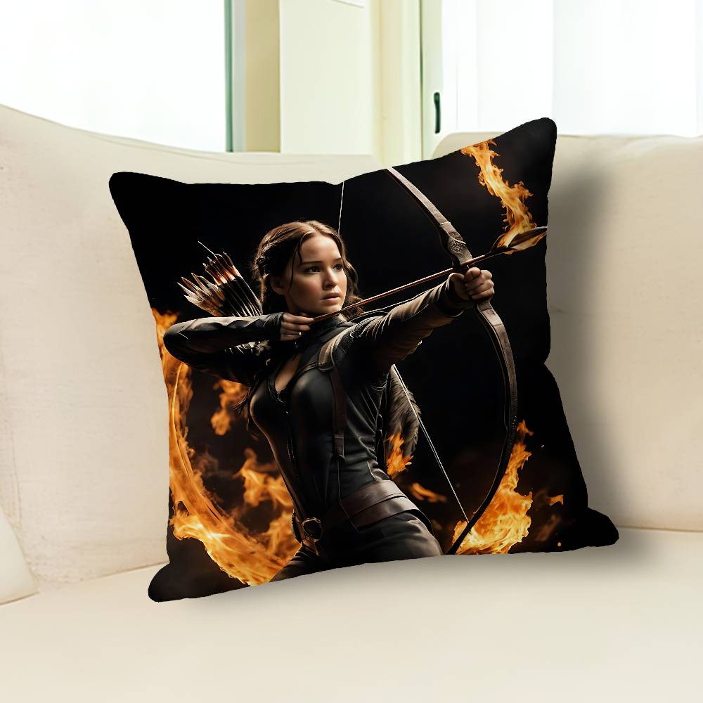 The H-Hunger G-Games-S Various Sizes Square Pillow Case For Car Home Bedchamber Decor Custom Valentine gift
