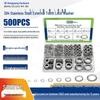 500-Piece Set of Metric 304 Stainless Steel External Tooth Lock Washers (M2.5-M12)