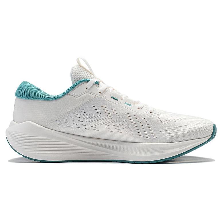 Li Ning MINE V2 Amortecimento Antiderrapante Resistente à Abrasão Respirável Cano Baixo Casual Tênis de Corrida Masculino Branco Névoa ARST053-6