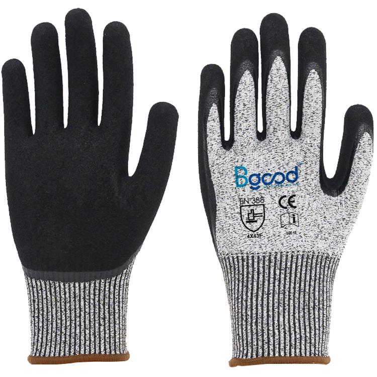 Heavy Duty Cut Proof Work Gloves 13 Gauge Breathable Reinforced Thumb for Glass Manufacturing Metal Fabrication Automotive