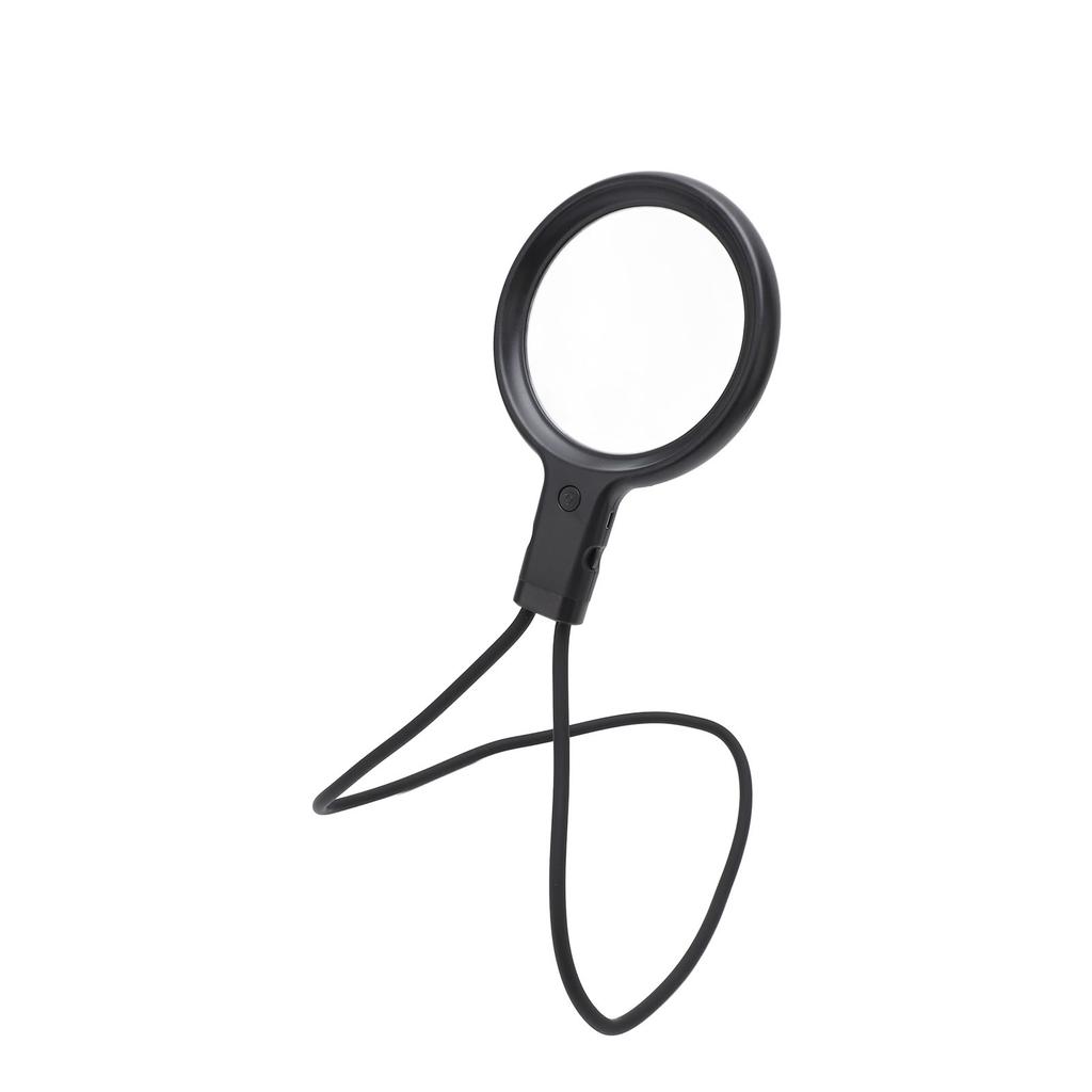 Q83 LED Magnifying Glass 5X 15X 36 LEDs 3 Color Temperature Neck Hanging Magnifier for Reading Sewing Crafting