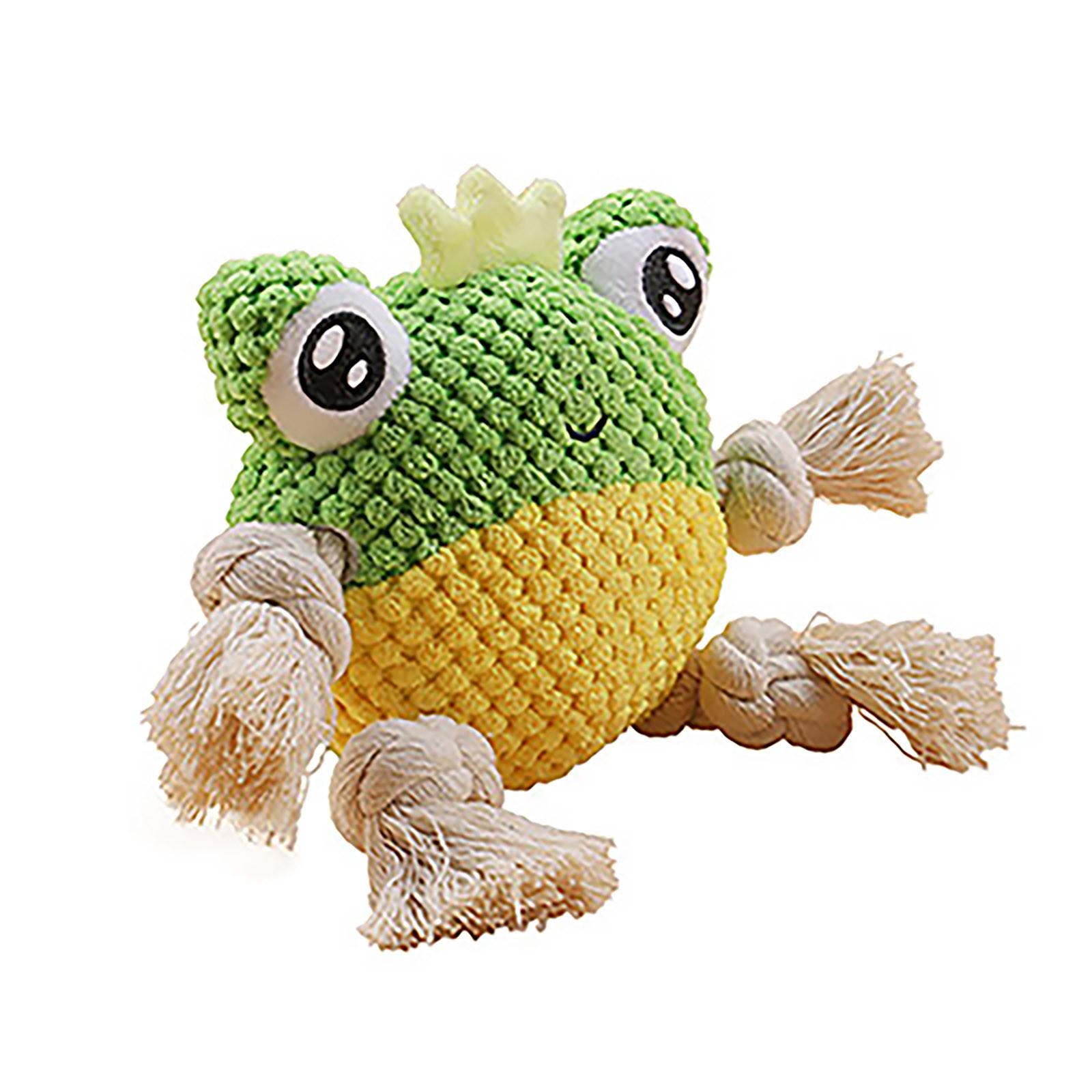 

Puppy Toy Cute Plush Dog Chew Toy Boring Hard Rope Toy Puppy Pet зелёный