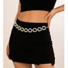 Jewelry Sexy Pleated Ring Chain Waist Chain, Simple Corrugated Ring Body Chain Bodychain