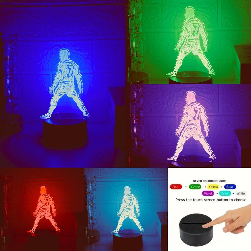 Athlete 3D Night Light USB Touch Colorful Light Room Atmosphere Light Gift Light.