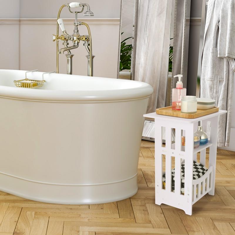 European Night Stand Modern Mini Sofa Bedside Storage Rack Living Room Bedroom Nightstand Coffee End Furniture