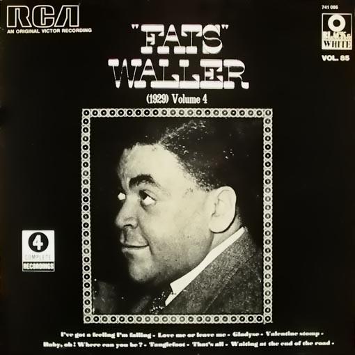

LP Record FATS WALLER - (1929) Volume 4 741086 RCA 1973 France Jazz Used