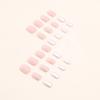 24 Pieces Short Pink Tender Girl Glitter Powder Pearlescent Manicure Cute Natural Sweet Ins Wind Boxed Batch