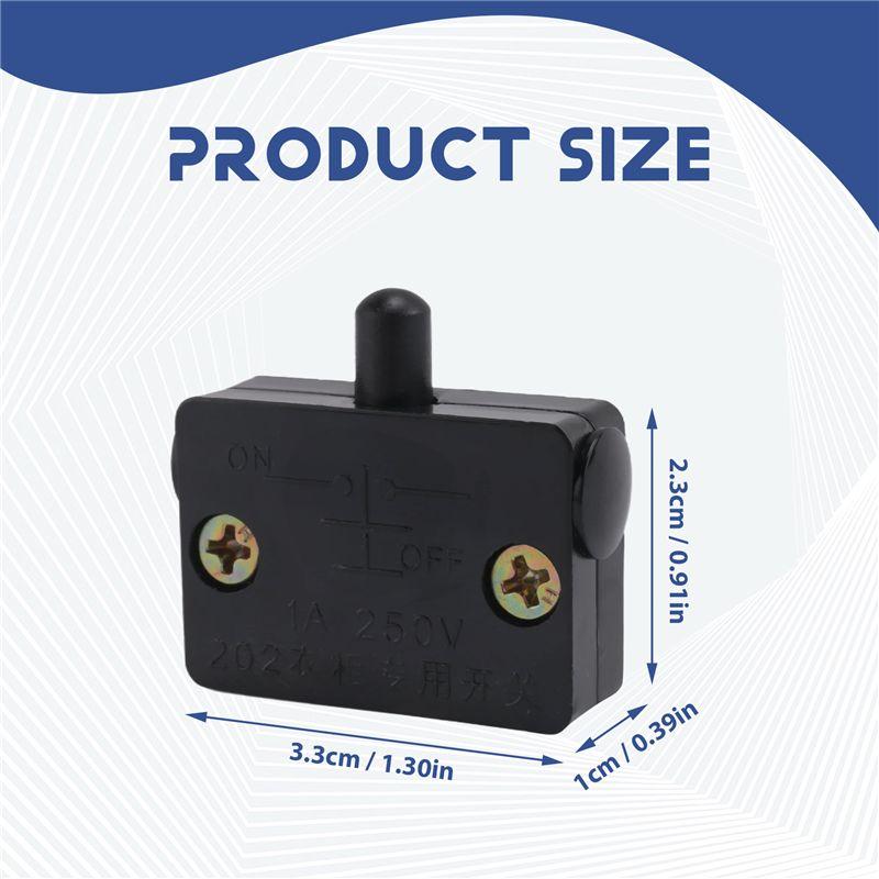 AEE4-4 Pcs Cabinet Door Switch Cabinet Lamp Switch Drawers Open On Close Door For 12V 24V 110V