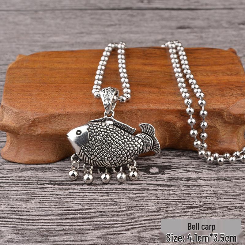 Retro Tibetan Silver Abacus Necklace for Women - Long, Versatile Sweater Chain Pendant, Ethnic Style Charm, Perfect for Autumn/Winter Attire.