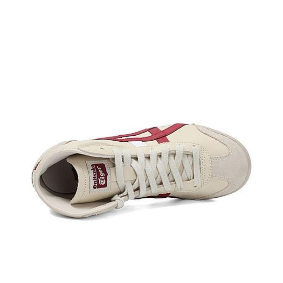 ONITSUKA TIGER Mexiko Mid Runner Lässige Bequeme Mid-Top Sneaker Unisex Sneaker Beige HL328-0226